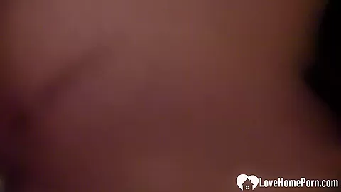 Hot brunette shows her big tits on camera