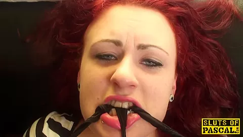 Squirting sub Isabel gets facial humiliation