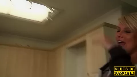 Roughfucked brit sub tastes a load of cum