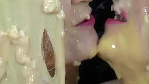 Lesbian sploshing tarts