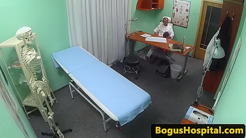 European hospital amateur licked by doctor