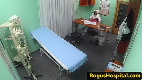 European hospital amateur licked by doctor