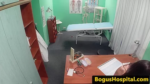 European hospital amateur licked by doctor