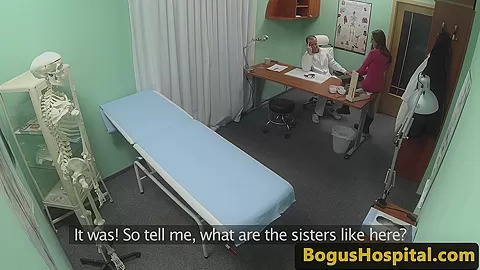 European hospital amateur licked by doctor