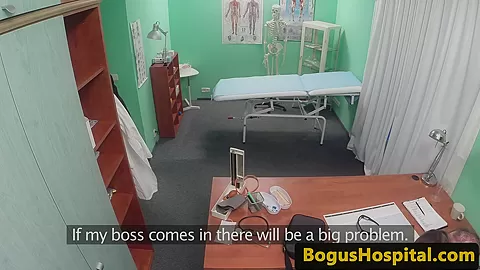European hospital amateur licked by doctor