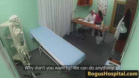 European hospital amateur licked by doctor