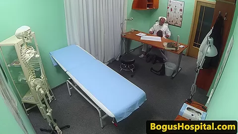 European hospital amateur licked by doctor