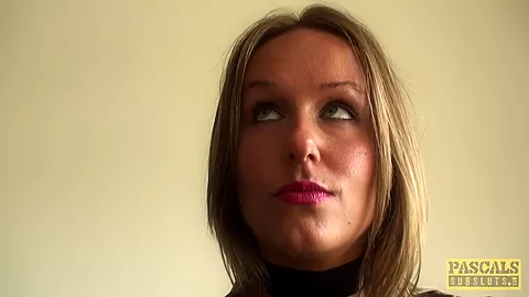 UK sub slut rough doggystyled in stockings