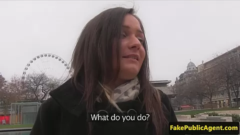 Pulled euro teen 18+ fucked in public stairway