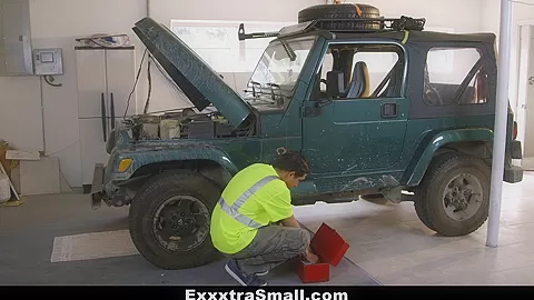 ExxxtraSmall - Horny teen 18+ Fucked By Mechanic