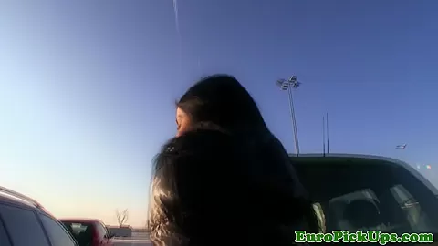 European babe cocksucking and banged for cash