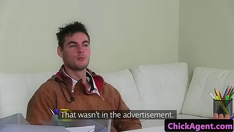 Casting agent banged on couch in office
