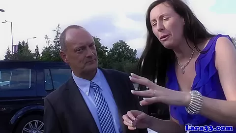 Tall uniformed milf fingerfucked