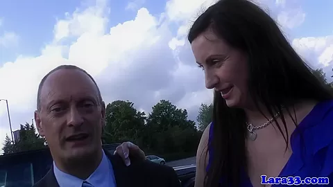 Tall uniformed milf fingerfucked