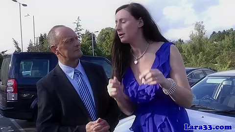 Tall uniformed milf fingerfucked