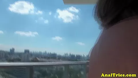 Amateur girlfriend gets assfucked pov