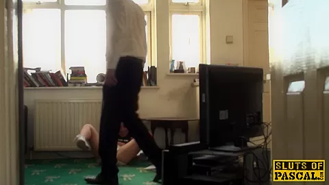Rowdy uk sub disciplined with a rough fuck