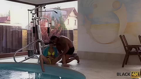 BLACK4K. Big cock of black bull stretches cunny of Madelina Dee to the full