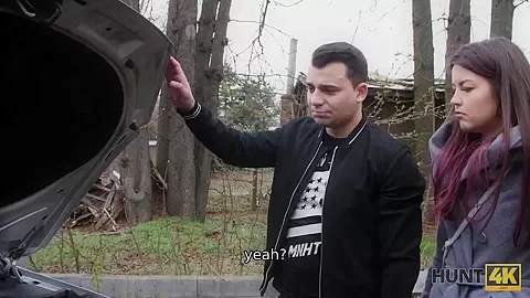 HUNT4K. Guy doesnt have enough money but his GF sells her pussy