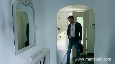 MARISKAX Busty blonde Rachelle takes a cock up her ass