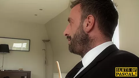 Spanked brit sub Tasha Holtz pounded roughly