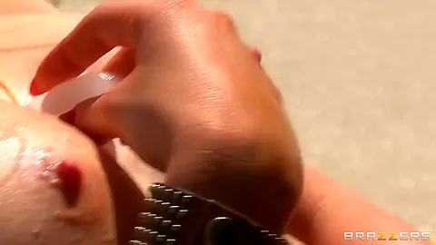 Busty Alexis loves to get her nipples licked