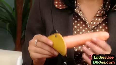 Office femdoms pegging guy in spitroast session