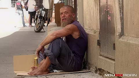 Youmixporn Interactive Cock crazy cunts fuck a homeless man.