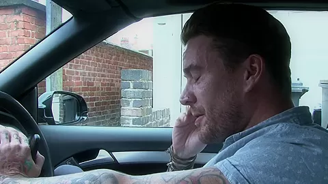 Horny cheating tattooed brunette fucked from his big white dick