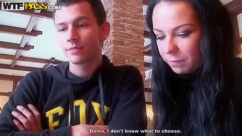 A couple spends a romantic day at a ski lodge