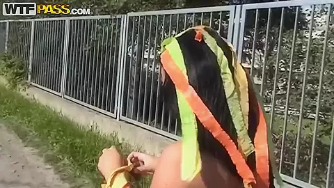 A young amateur is coaxed into doing stuff
