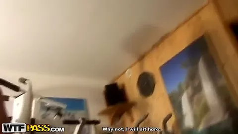 Young hot ass Krystinka gets nasty in the gym