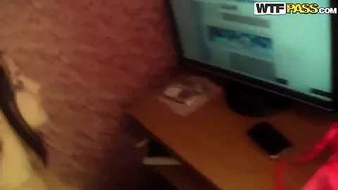 Amateur girl gives blowjob to her boyfriend