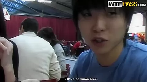 Pale black haired babe Nika gets filmed in public