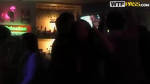 Hot teen 18+ brunette Natasha dances seductive strip tease dance