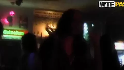 Hot teen 18+ brunette Natasha dances seductive strip tease dance