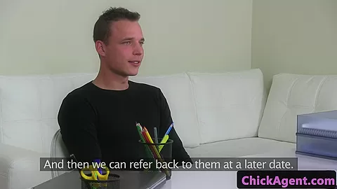 Casting agent tests clients cock with pussy