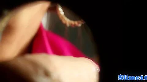 Bukkakke drenched gloryhole babe pussyrubbing