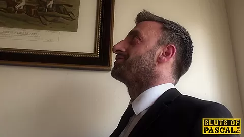 Clitpierced uk sub pounded in ass roughly