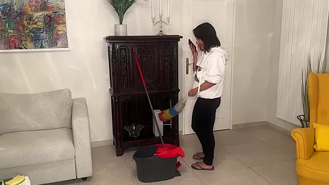 The maid Cristina gets dusted off!