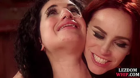 Lezdom sluts enjoy fucking assholes in group fucking