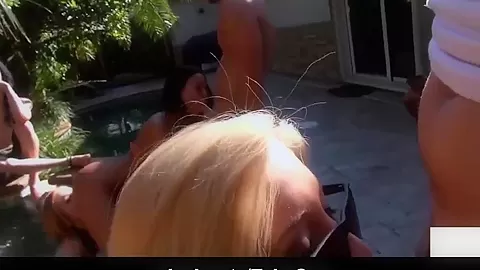 Adorable amoral babes enjoying party oral sex