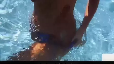 Delicious teen 18+ babes fuck by the pool