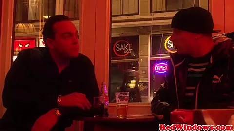 Facialized dutch hooker entertaining tourist