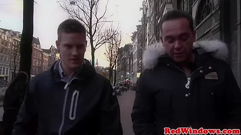 Fat Amsterdam hooker cockriding tourist