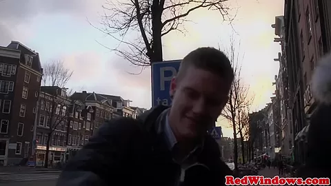 Fat Amsterdam hooker cockriding tourist