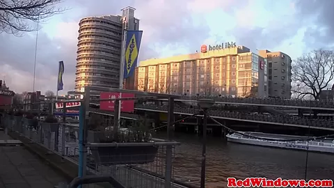 Fat Amsterdam hooker cockriding tourist