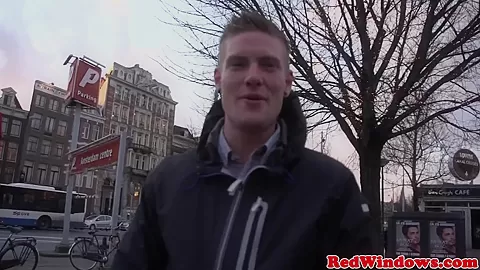 Fat Amsterdam hooker cockriding tourist