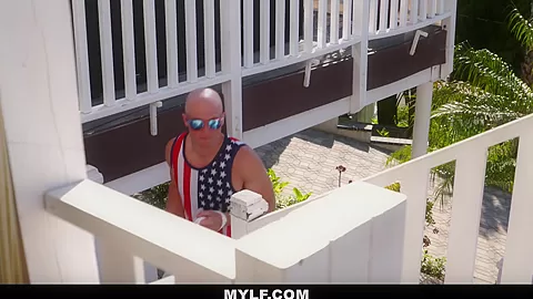 MYLF - Big Tit Milf Fucks Stepson After Family BBQ