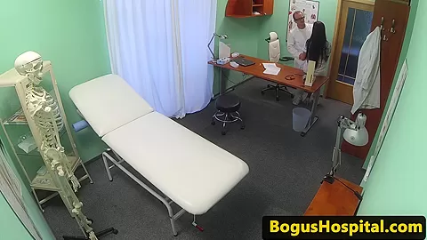 Euro patient cockriding doctor during exam